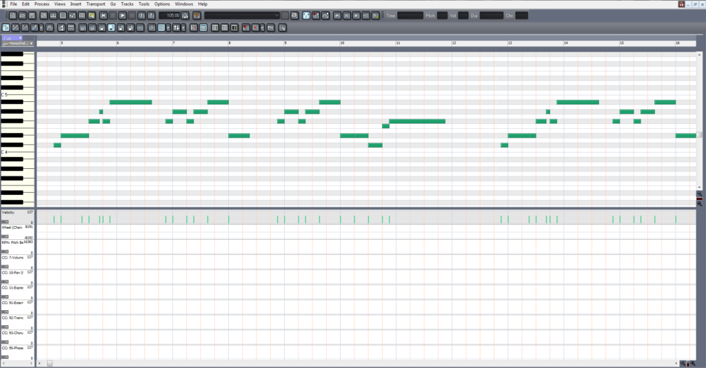 About Piano Roll Editing MIDI Files