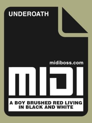 Underoath A Boy Brushed Red Living In Black And White Midi File